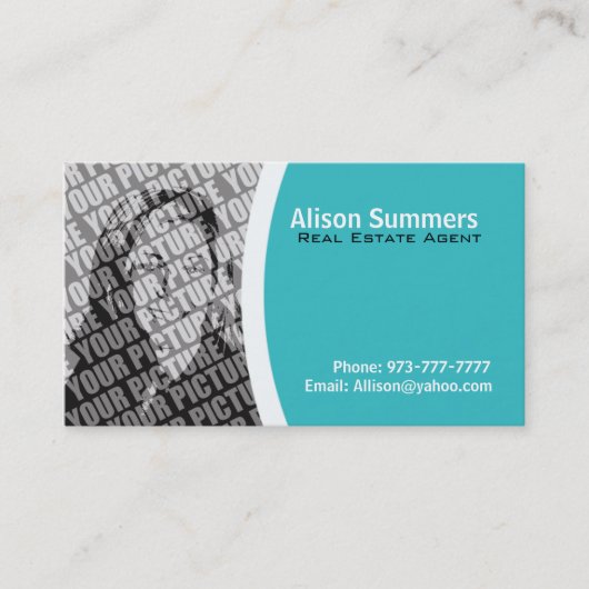 Wirkliche Anwesen-Geschäfts-Karten Visitenkarte (Vorderseite)