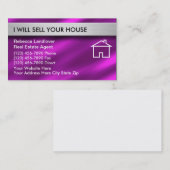 Wirkliche Anwesen-Geschäfts-Karten Visitenkarte (Vorne/Hinten)