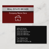 Wirkliche Anwesen-Geschäfts-Karten Visitenkarte (Vorne/Hinten)