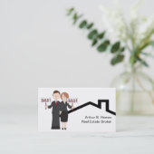 Wirkliche Anwesen-Geschäfts-Karten Visitenkarte (Stehend Vorderseite)