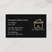 Wirkliche Anwesen-Geschäfts-Karten Visitenkarte (Rückseite)