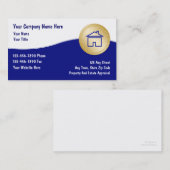 Wirkliche Anwesen-Geschäfts-Karten Visitenkarte (Vorne/Hinten)