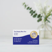 Wirkliche Anwesen-Geschäfts-Karten Visitenkarte (Stehend Vorderseite)