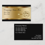 Wirkliche Anwesen-Geschäfts-Karten Visitenkarte (Vorne/Hinten)