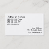 Wirkliche Anwesen-Geschäfts-Karten Visitenkarte (Rückseite)