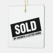 Wirkliche Anwesen-Quadrat-Verzierung Keramikornament (Links)