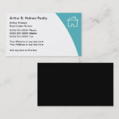 Wirkliche Anwesen-Vermittler-Geschäfts-Karten Visitenkarte (Vorne/Hinten)