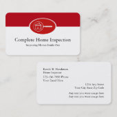 Wirkliche Anwesen-Zuhause-Inspektion Visitenkarte (Vorne/Hinten)