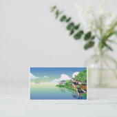 wirkliche Anwesengeschäftskarte Visitenkarte (Stehend Vorderseite)