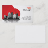 Wirkliche Anwesengeschäftskarte Visitenkarte (Vorne/Hinten)