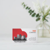 Wirkliche Anwesengeschäftskarte Visitenkarte (Stehend Vorderseite)