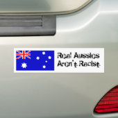 Wirkliche Australier sind nicht rassistisch Autoaufkleber (Auf Auto)