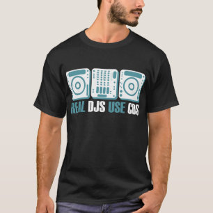 Wirkliche DJs Gebrauchs-CDs (weiß) T-Shirt