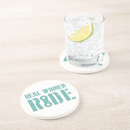 Wirkliche Frauen-Fahrt Sandstein Untersetzer (Seite)