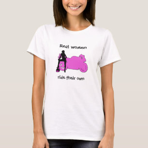 Wirkliche Frauen-FahrT-Shirt T-Shirt