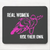 Wirkliche Frauen-Fahrtmousepad Mousepad (Vorne)