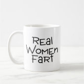 Wirkliche Frauen-Furz Kaffeetasse (Links)