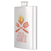Wirkliche Frauen-Grill Flachmann (Links)