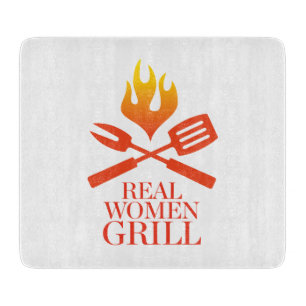 Wirkliche Frauen-Grill Schneidebrett