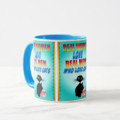 Wirkliche Frauen-Liebe-wirkliche Männer die Tasse (Vorderseite Links)