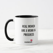 Wirkliche Frauen sind eine laufende Arbeit (Tasse) Tasse (Links)