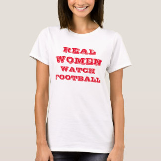 "Wirkliche Frauen-Uhr-Fußball" T - Shirt
