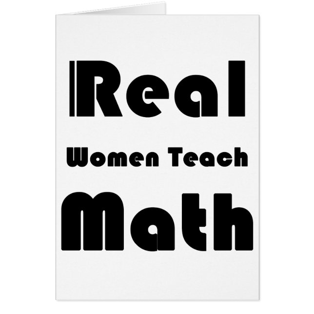 Wirkliche Frauen unterrichten Mathe (Vorne)