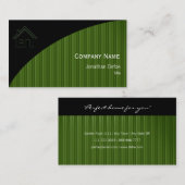 Wirkliche grüne Streifen des Anwesen-| Visitenkarte (Vorne/Hinten)