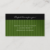 Wirkliche grüne Streifen des Anwesen-| Visitenkarte (Rückseite)