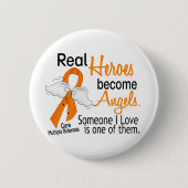 Wirkliche Helder werden Engels-multiple Sklerose Button (Vorderseite)