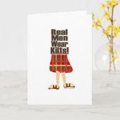 Wirkliche HerrenbekleidungKilts Karte (Gelbe Blume)