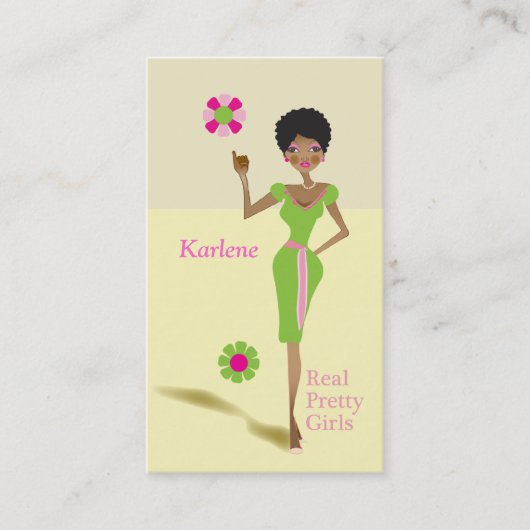 Wirkliche hübsche visitenkarte (Vorderseite)