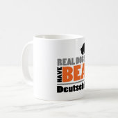 Wirkliche Hunde haben Bärte - Deutsch Drahthaar Kaffeetasse (Vorderseite Links)
