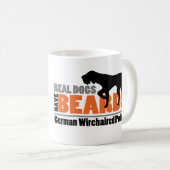 Wirkliche Hunde haben Bärte - deutschen Kaffeetasse (VorderseiteRechts)