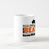 Wirkliche Hunde haben Bärte - deutschen Kaffeetasse (Mittel)