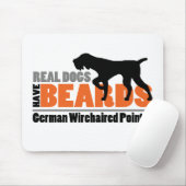 Wirkliche Hunde haben Bärte - deutschen Mousepad (Mit Mouse)