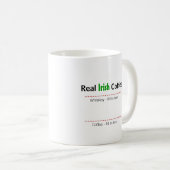 Wirkliche Irishcoffee-Humor-Tasse Kaffeetasse (VorderseiteRechts)