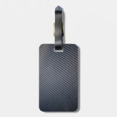 Wirkliche Kohlenstoff-Faser-Foto-Beschaffenheit Gepäckanhänger (Rückseite vertikal)