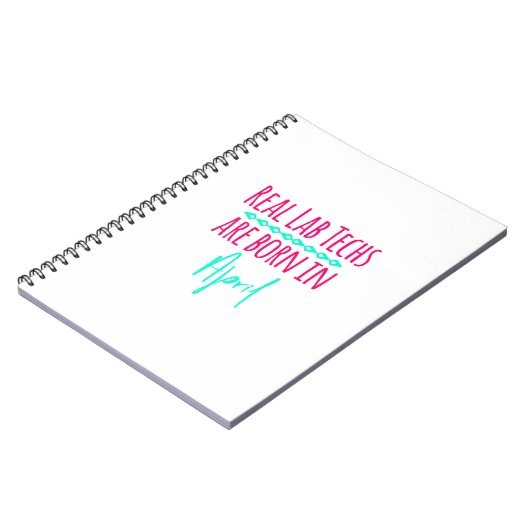 Wirkliche LabradorTechs sind geborenes im April Notizblock (Linke Seite)