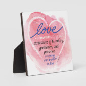 Wirkliche Liebe demonstriert Fotoplatte (Vorderseite)