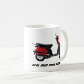 Wirkliche Mann-Fahrroller! Kaffeetasse (VorderseiteRechts)