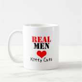 Wirkliche Mann-Herz(Liebe) Kitty-Katzen Kaffeetasse (Links)
