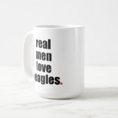 Wirkliche Mann-Liebe-Beagle-Tasse Kaffeetasse (Vorderseite Links)