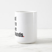 Wirkliche Mann-Liebe-Dackel-Tasse Kaffeetasse (Mittel)