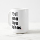 Wirkliche Mann-Liebe Goldens Tasse (Vorderseite Links)