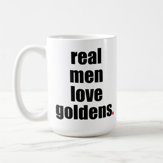 Wirkliche Mann-Liebe Goldens Tasse (Links)