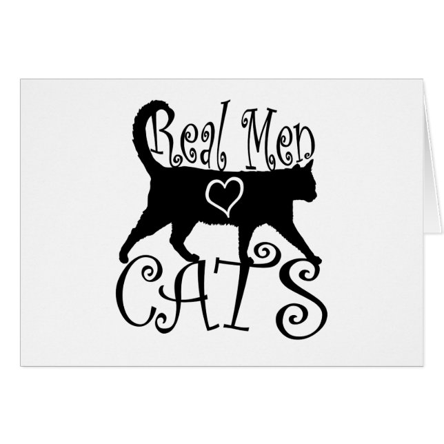 Wirkliche Mann-Liebe-Katzen (Vorderseite (Horizontal))