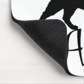 Wirkliche Mann-Liebe-Katzen im stilvollen Entwurf Mousepad (Ecke)