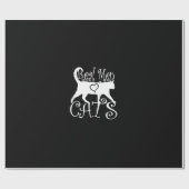 Wirkliche Mann-Liebe-Katzen in der Art Geschenkpapier (Flach)