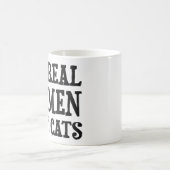 Wirkliche Mann-Liebe-Katzen Kaffeetasse (Mittel)